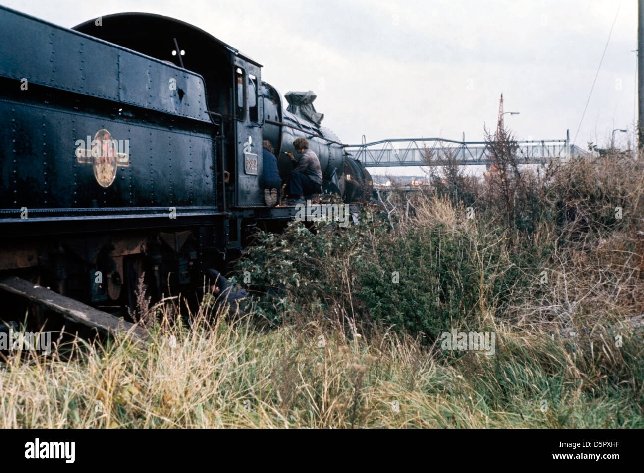 steam 3822 undergoing restoration work at woodham brothers