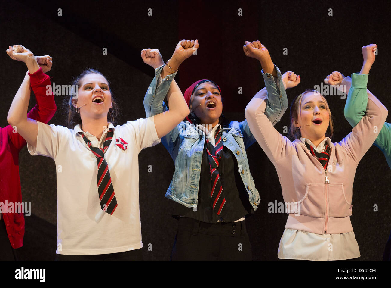 London premiere of the musical "Glasgow Girls" written by David Greig