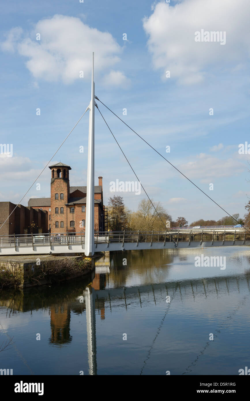 Cathedral green footbridge derby uk hi-res stock photography and images -  Alamy