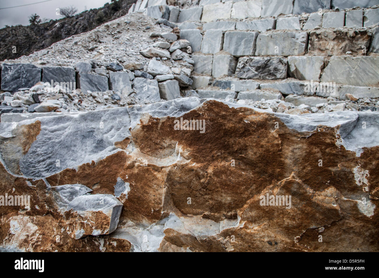 Marble cave, Carrara, Italy Stock Photo Alamy