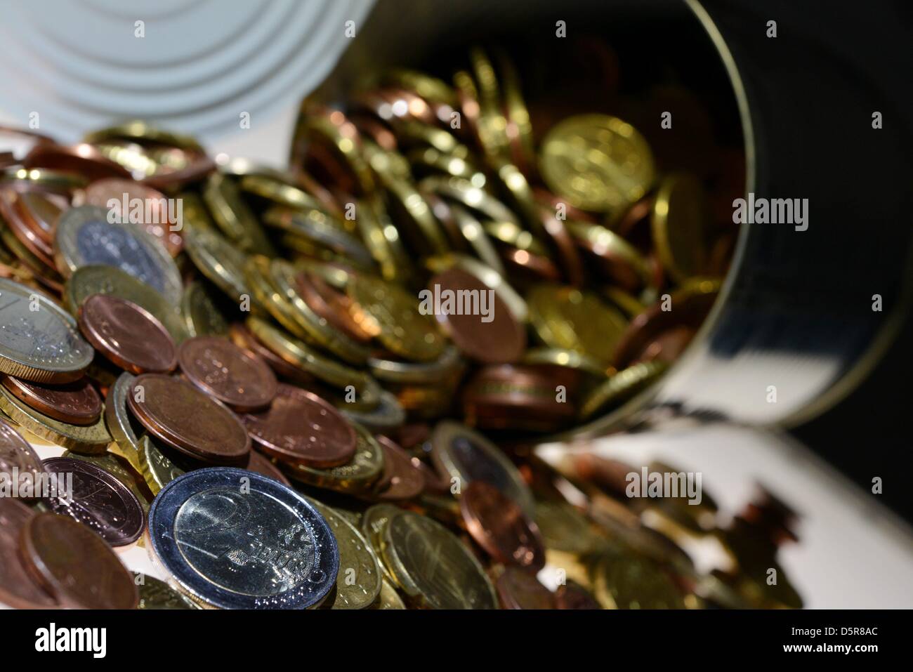 Coins of euro money. Photo: Frank May Stock Photo