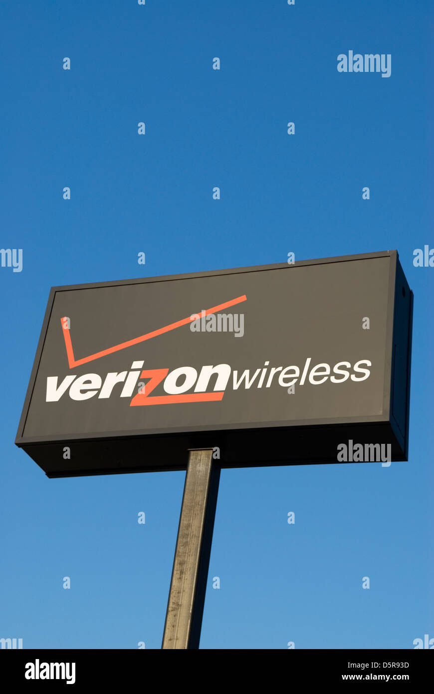Verizon Wireless sign USA Stock Photo