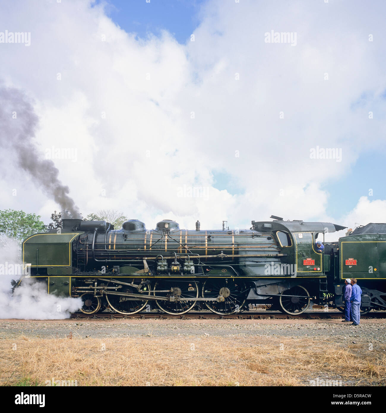 Historic steam "Pacific PLM 231 K 8" of "PaimpolPontrieux