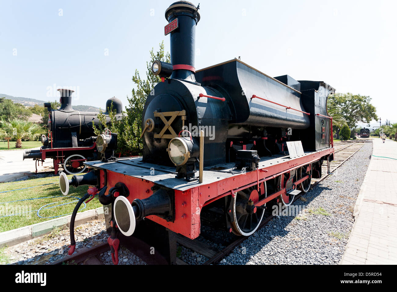 0 6 0 locomotive Steam engine at railway museum Turkey Stock Photo - Alamy