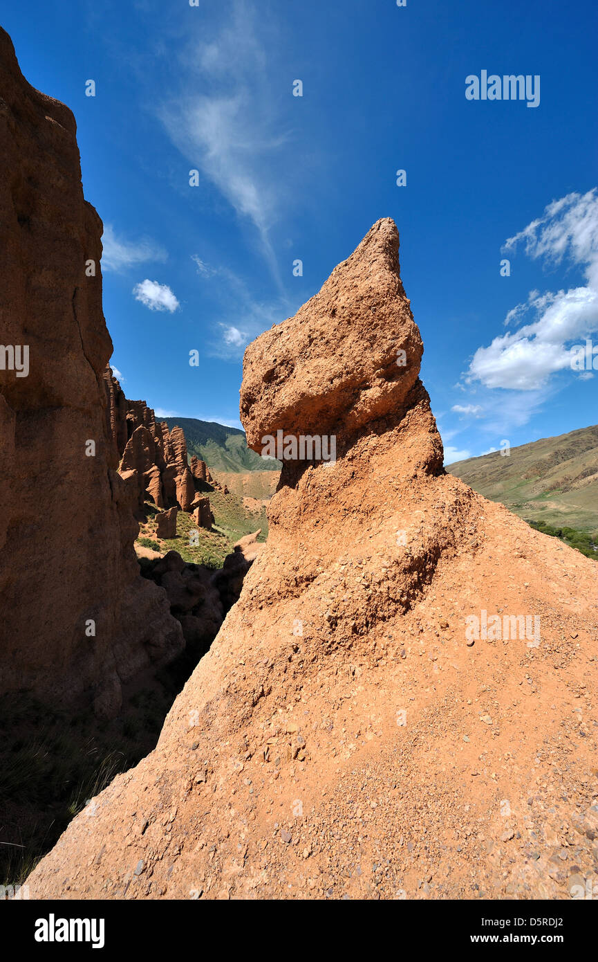 Eroded rocks, Asy river canyon, Kazakhstan Stock Photo - Alamy