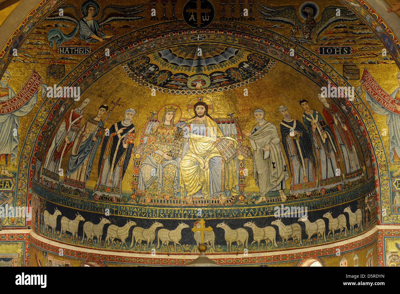 Italy, Rome, basilica of Santa Maria in Trastevere, apse medieval