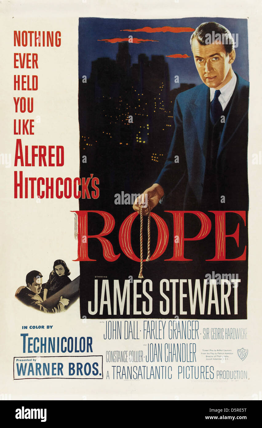 JAMES STEWART POSTER ROPE (1948 Stock Photo Alamy