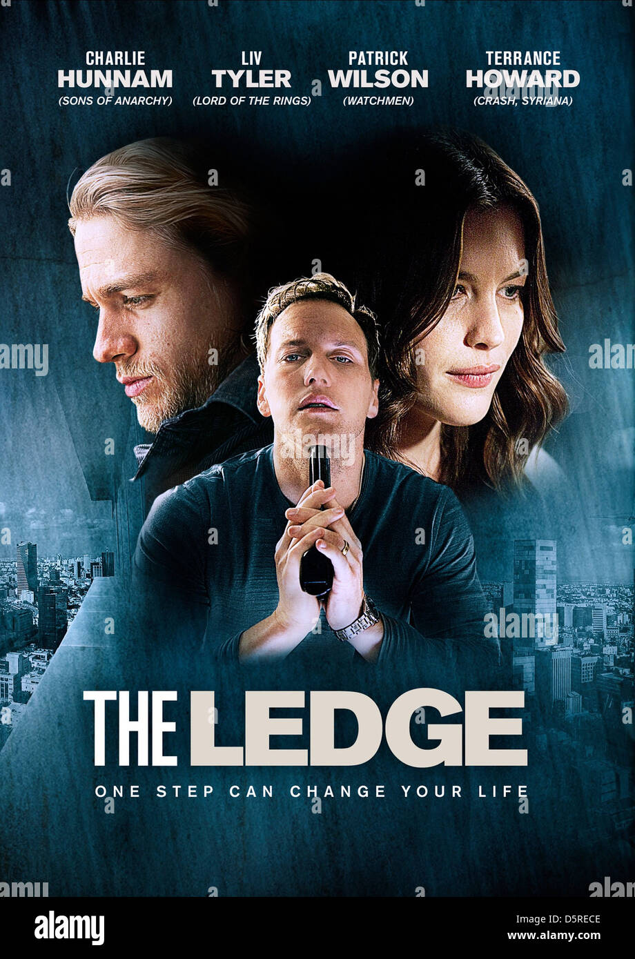 Charlie Hunnam Patrick Wilson Liv Tyler Poster The Ledge 2011 Stock Photo Alamy