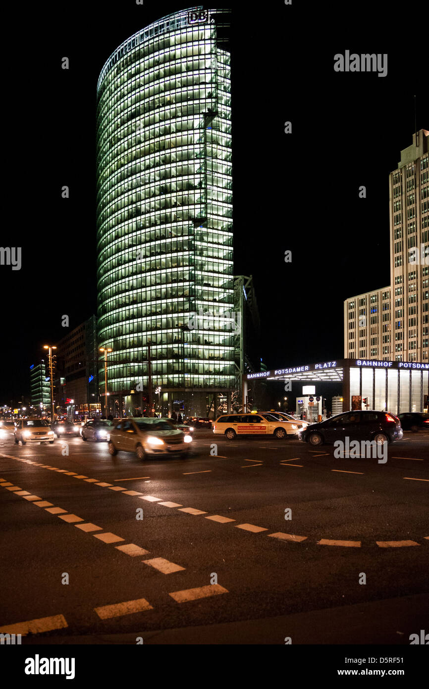 Potsdamer Platz at night, Berlin, Germany Stock Photo - Alamy