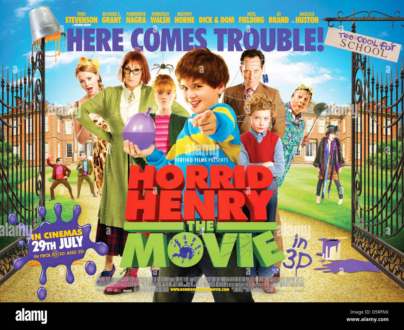 HORRID HENRY : THE MOVIE Poster for 2013 Vertigo Films production Stock Photo