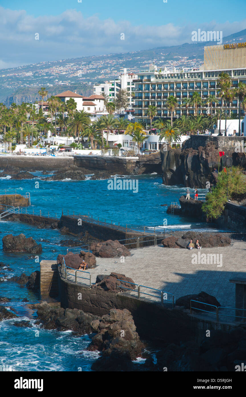 Playa San Telmo beach Puerto de la Cruz city Tenerife island the Canary  Islands Spain Europe Stock Photo - Alamy