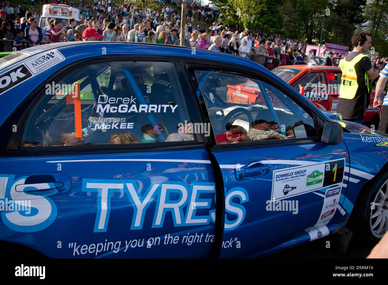 Circuit of Ireland Rally, Lisburn, Northern Ireland, Special Stage, Motor Sport Stock Photo