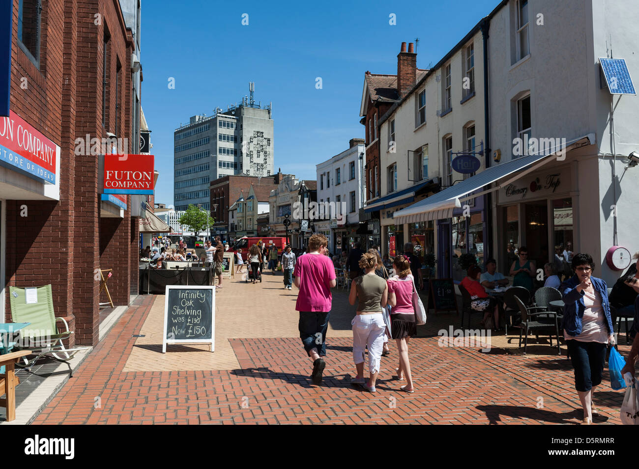 Chelmsford city centre shopping street, Essex, England, UK Stock Photo
