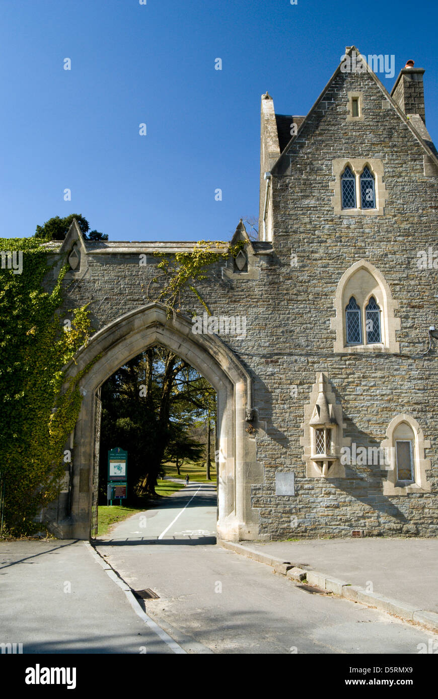 entrance to singleton park, swansea, south wales Stock Photo Alamy