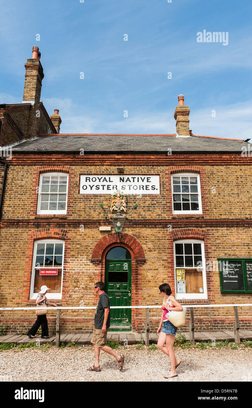 The Royal Native Oyster Stores seafood restaurant in Horsebridge, Whitstable, Kent, England, UK Stock Photo