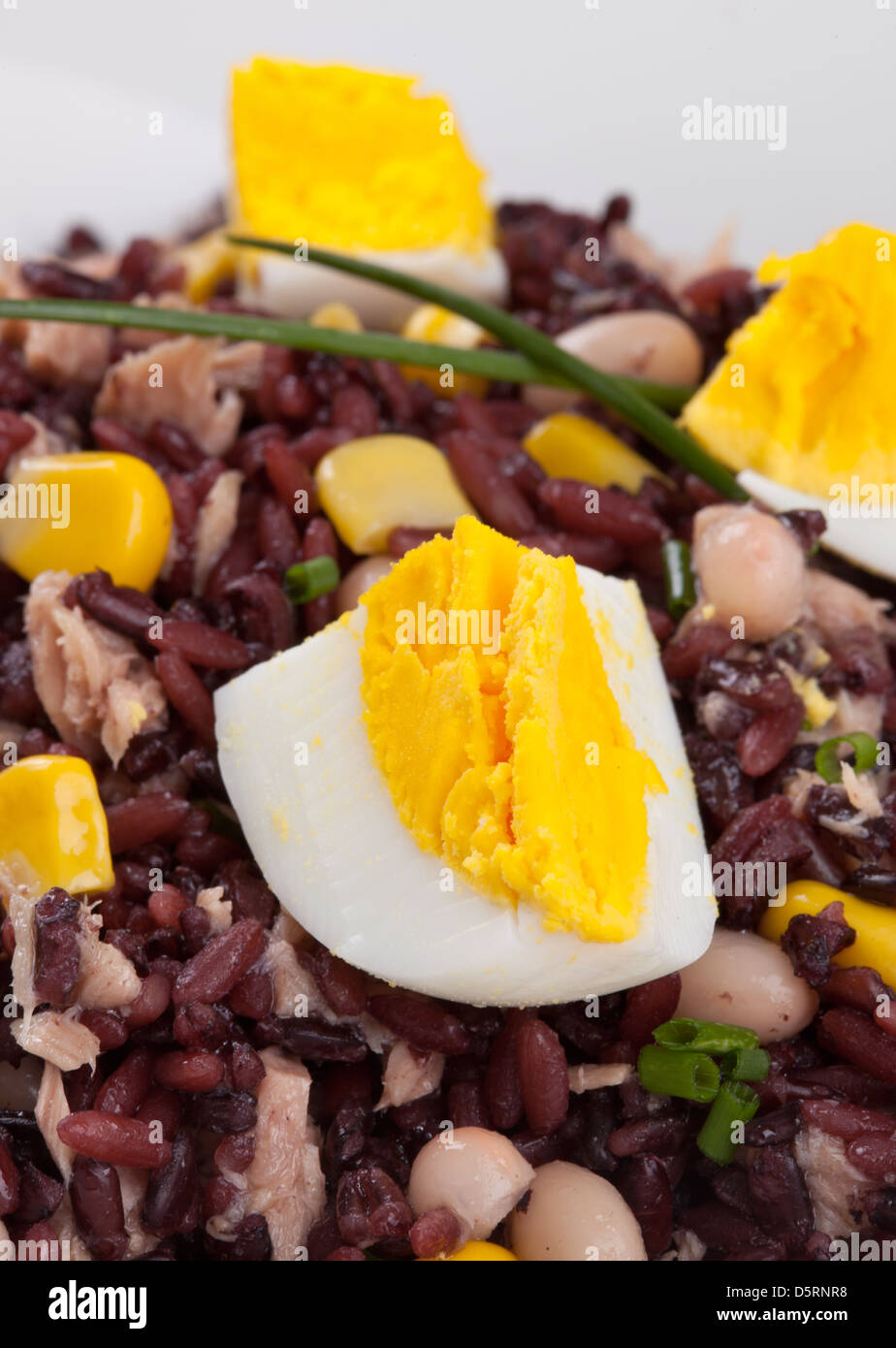 Venus rise with tuna beans and eggs Stock Photo Alamy