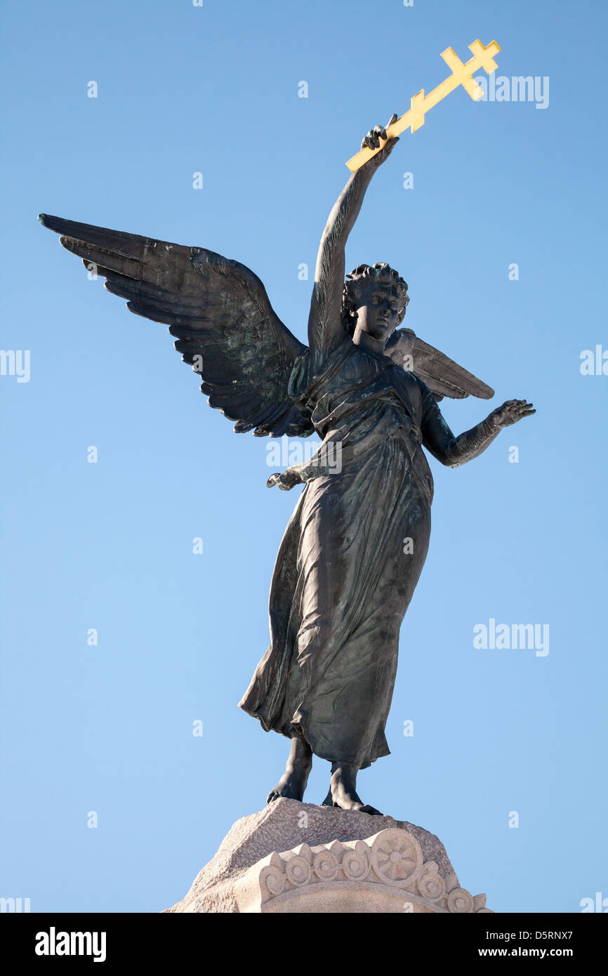 Russalka Memorial Monument against blue sky. Tallinn Stock Photo