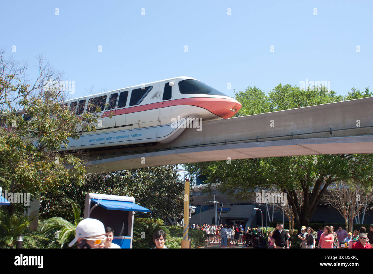 Monorail, Epcot, Disney World Stock Photo