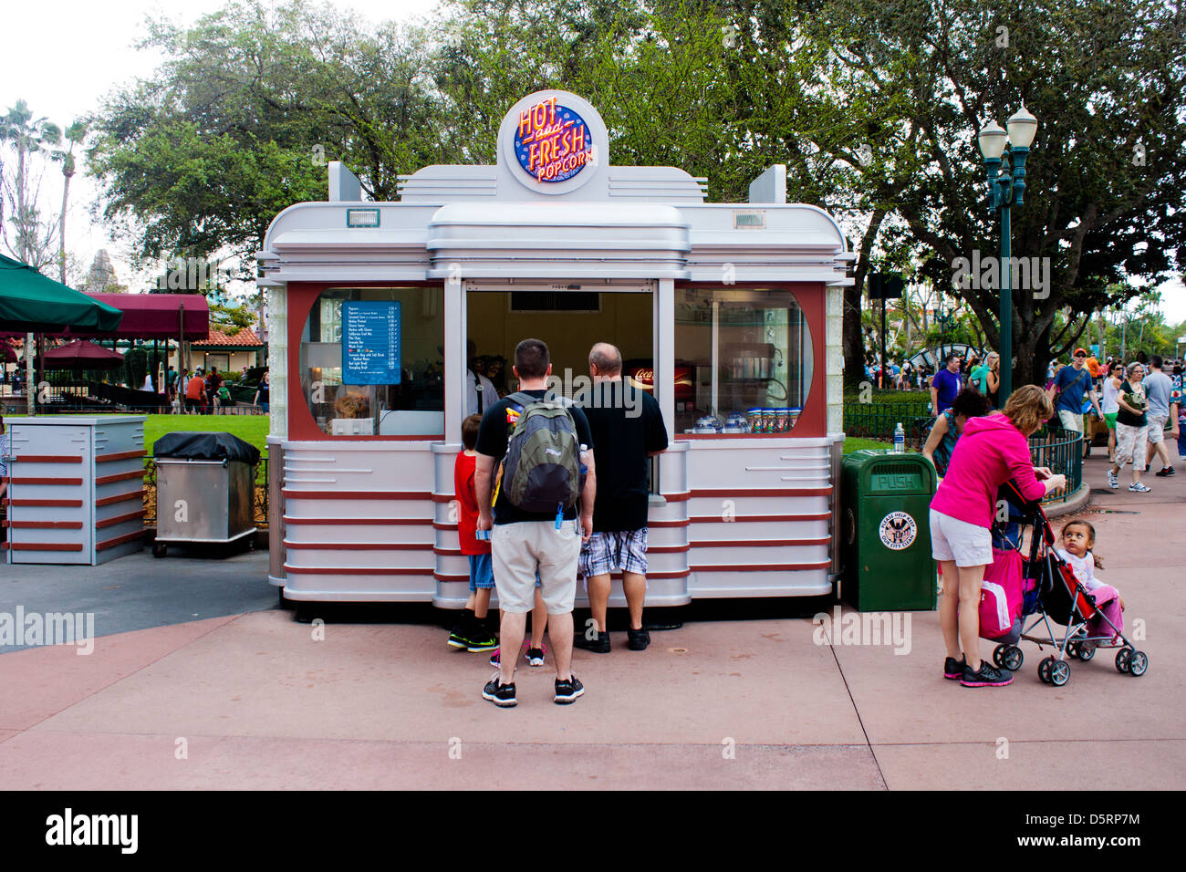 Popcorn and Pretzel Stand Disney World Hollywood Studios Stock Photo