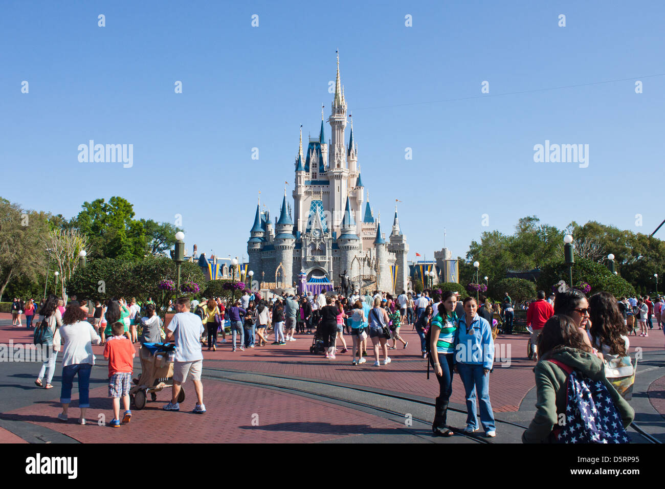 Cinderella's Castle, Magic Kingdom, Disney World Stock Photo