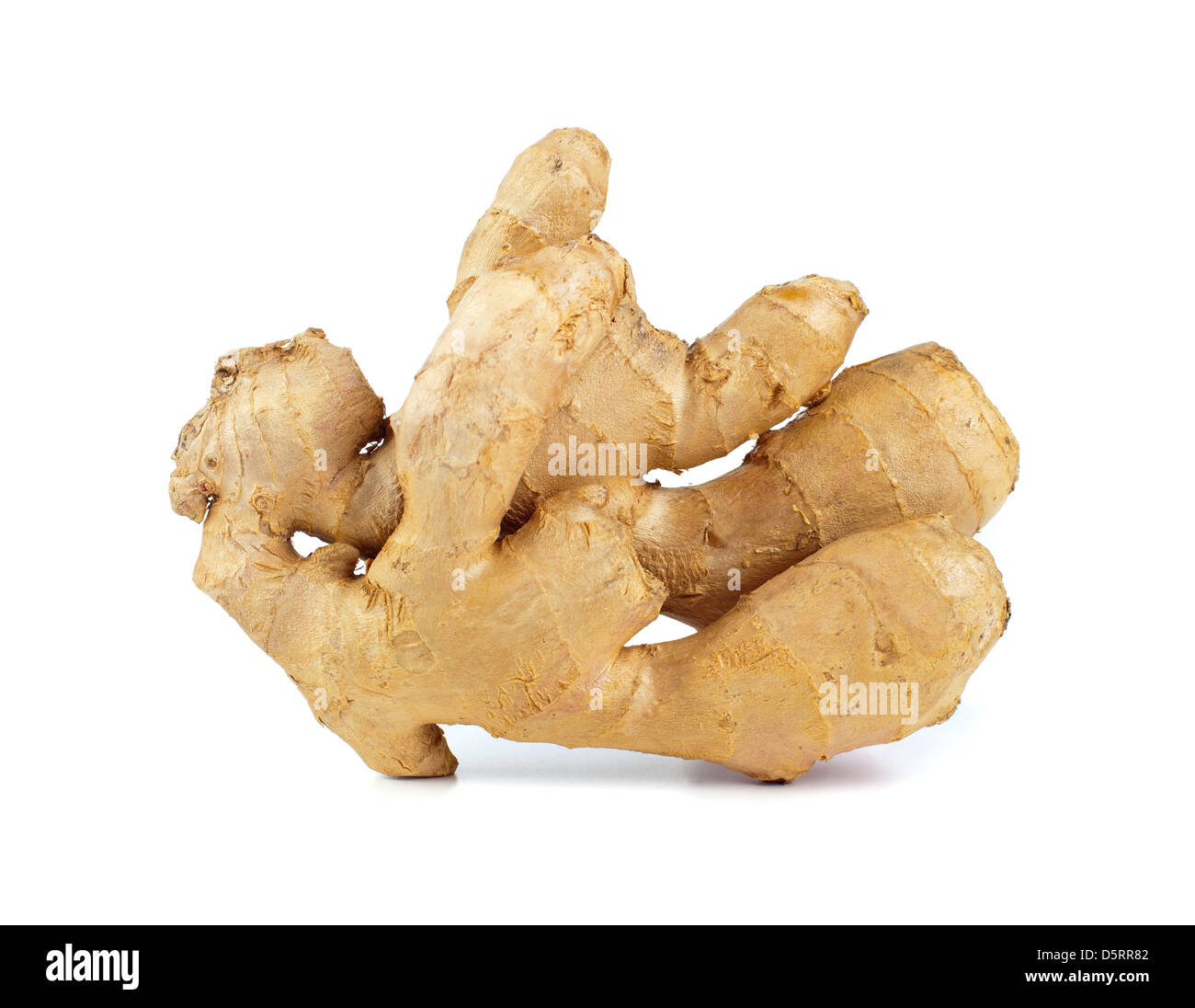 Fresh ginger on a white background Stock Photo