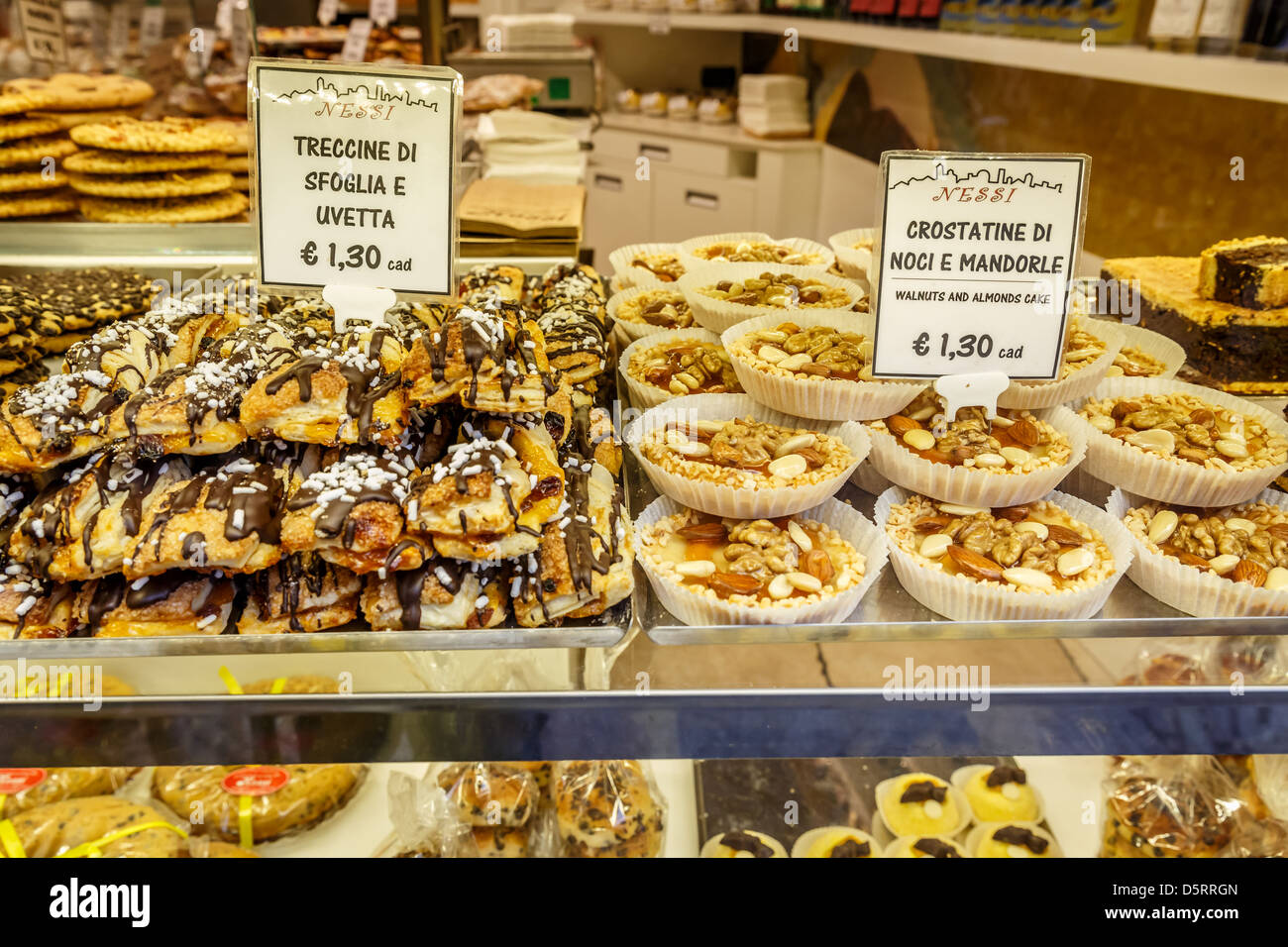 Italian pastries, Bergamo, Italy Stock Photo Alamy