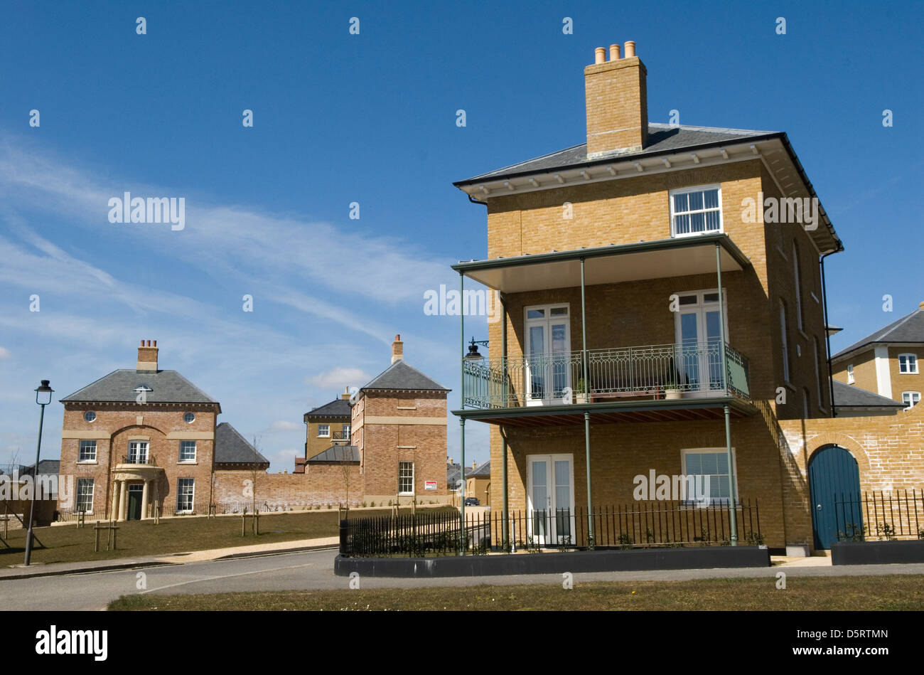 Poundbury Village a new town development on the Duchy of Cornwall Estate. Dorchester Dorset  2000s,  2013 UK HOMER SYKES Stock Photo