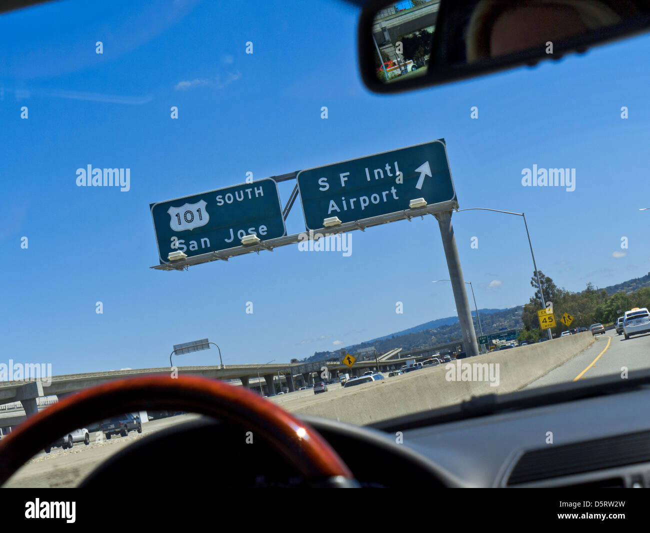 San francisco highway sign hi res stock photography and images Alamy