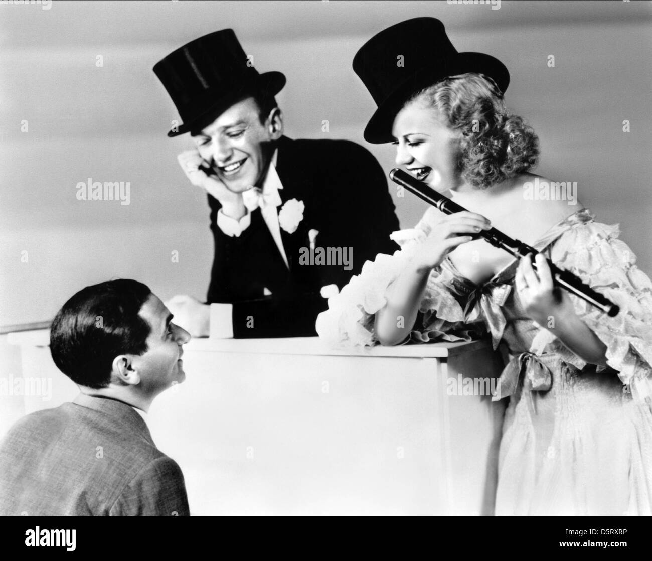 IRVING BERLIN, FRED ASTAIRE, GINGER ROGERS, TOP HAT, 1935 Stock Photo