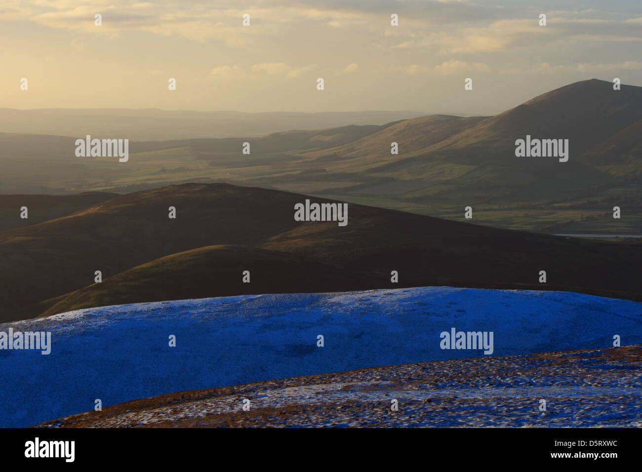Village of Broughton from Chapelgill, Scottish Borders Stock Photo Alamy