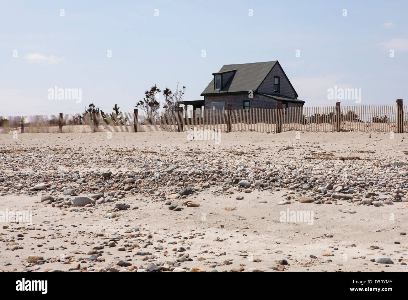A beach house at Duxbury Beach, Massachusetts, USA Stock Photo Alamy