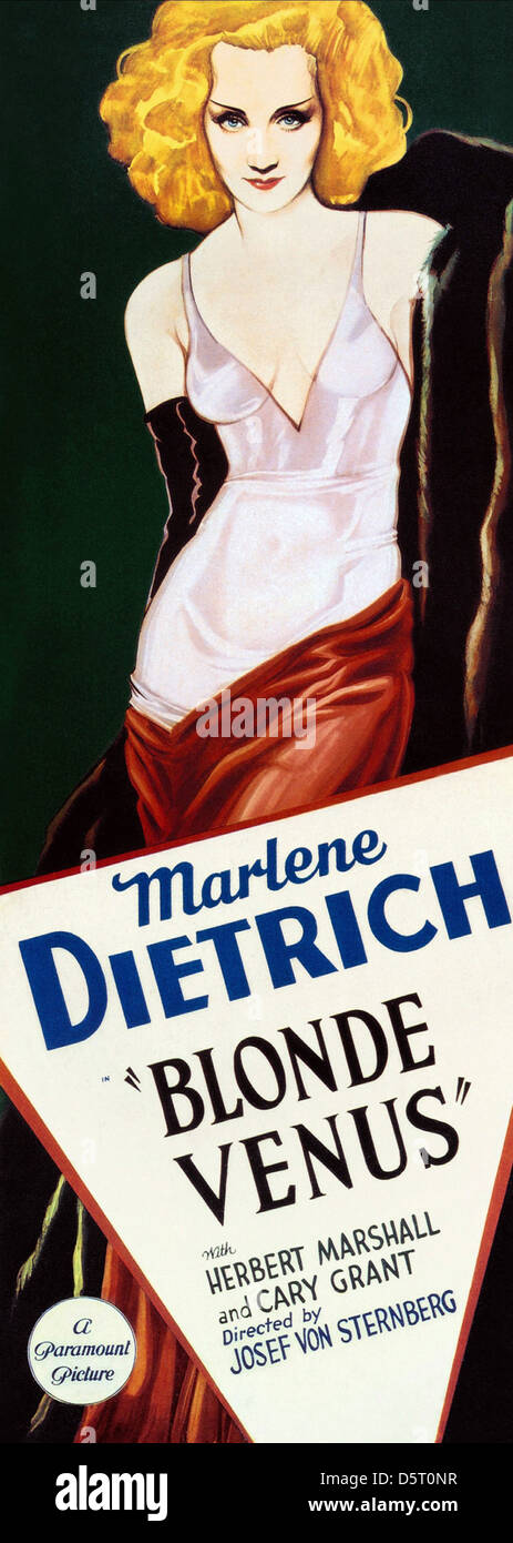 MOVIE POSTER, MARLENE DIETRICH, BLONDE VENUS, 1932 Stock Photo - Alamy