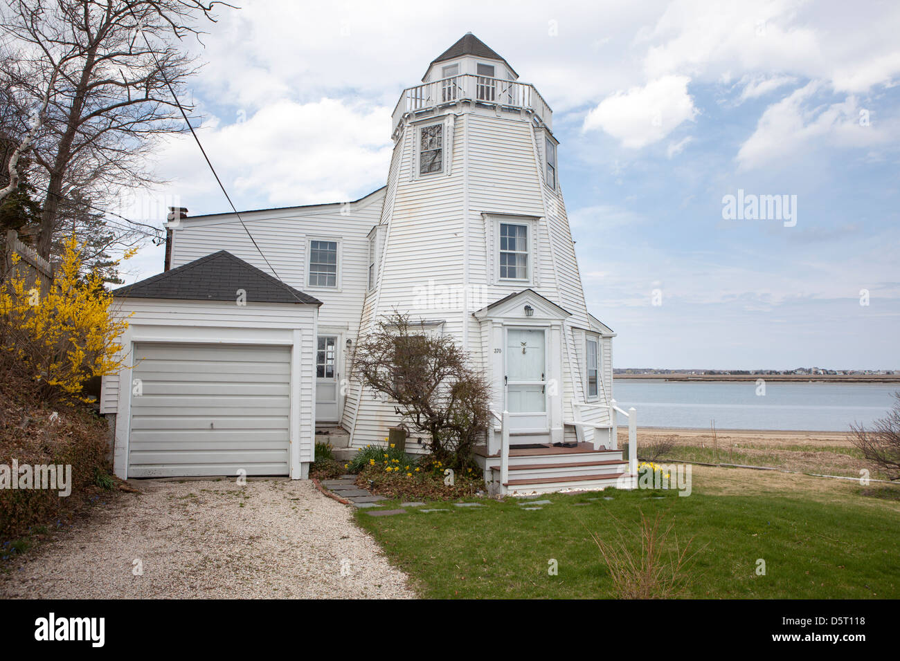 A Lighthouse at Duxbury Beach, Massachusetts, USA Stock Photo Alamy