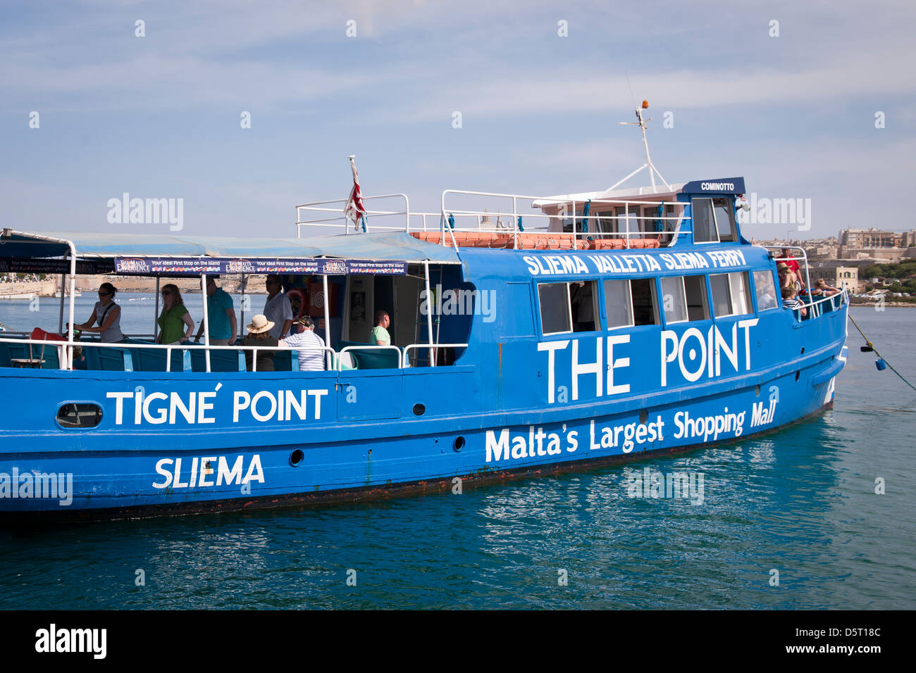 Cross harbour ferry, Sliema,Malta. Stock Photo