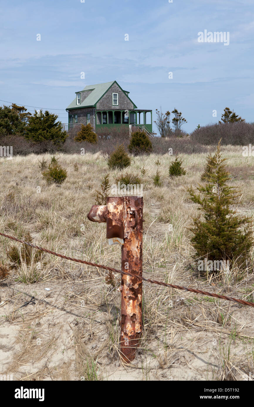 A Beach house at Duxbury Beach, Massachusetts, USA Stock Photo Alamy
