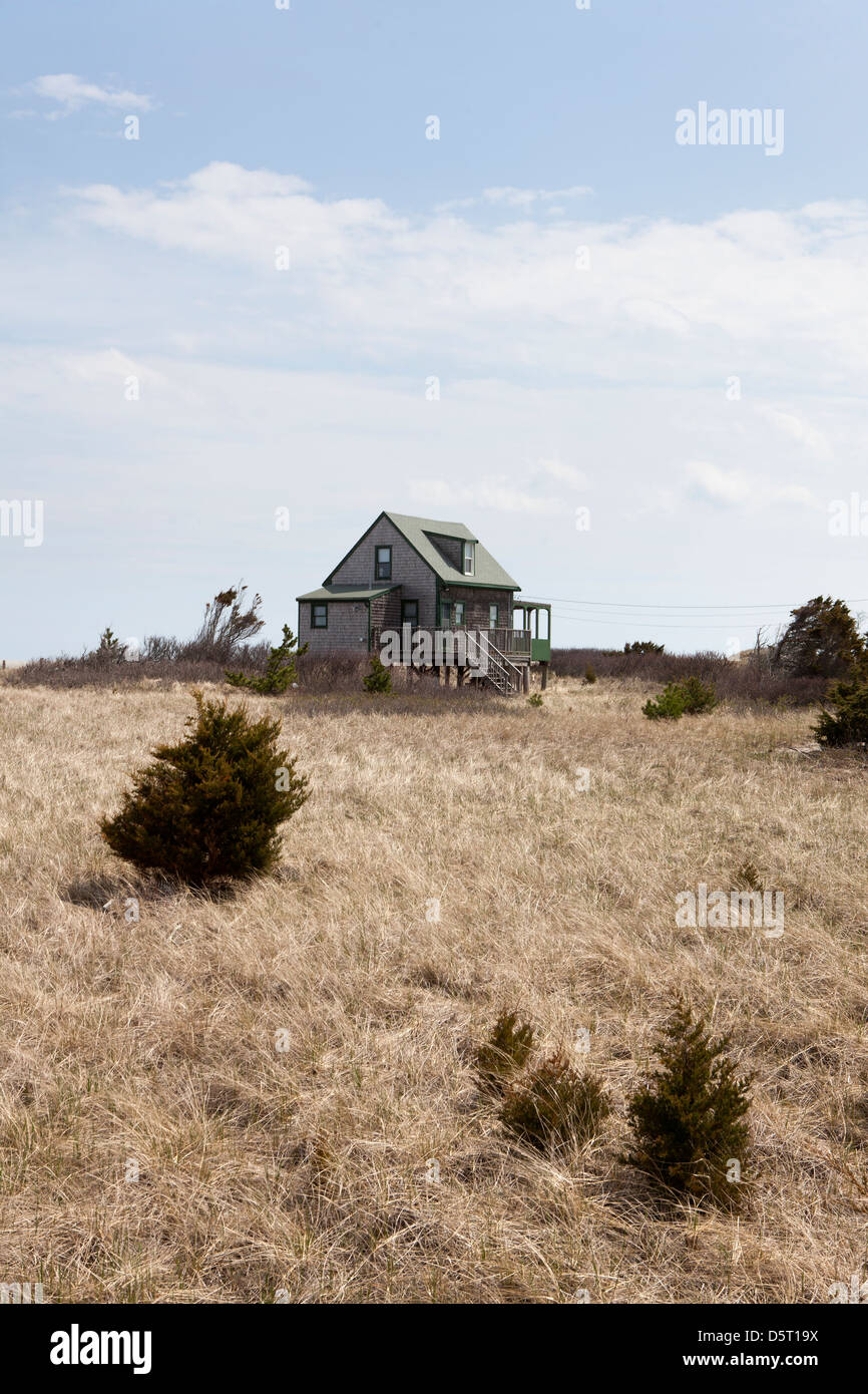 A Beach house at Duxbury Beach, Massachusetts, USA Stock Photo Alamy