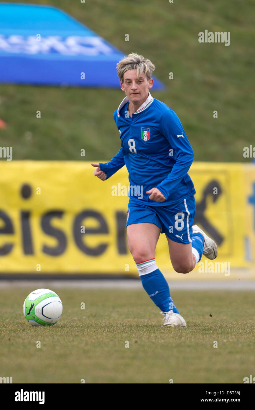 Melania Gabbiadini (ITA), APRIL 7, 2013 - Football / Soccer : International Friendly match between Austria 1-3 Italy at Jacques Lemans Arena Stadium in Sankt Veit an der Glan, Austria. (Photo by Maurizio Borsari/AFLO) Stock Photo