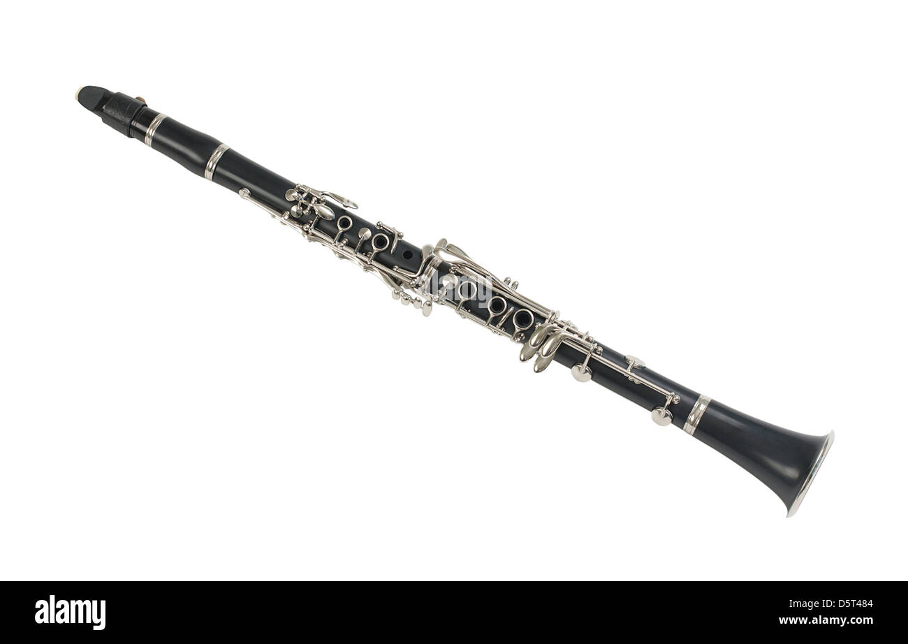 Clarinet the music instrument for symphony band Stock Photo