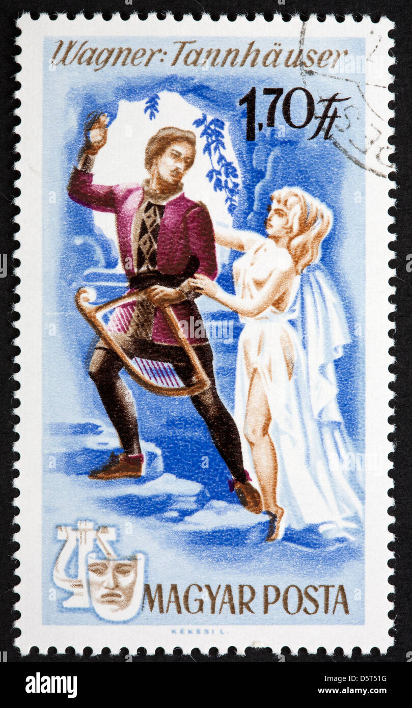 Hungarian postage stamp Stock Photo - Alamy