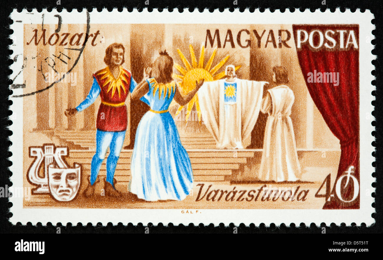 Hungarian postage stamp Stock Photo - Alamy