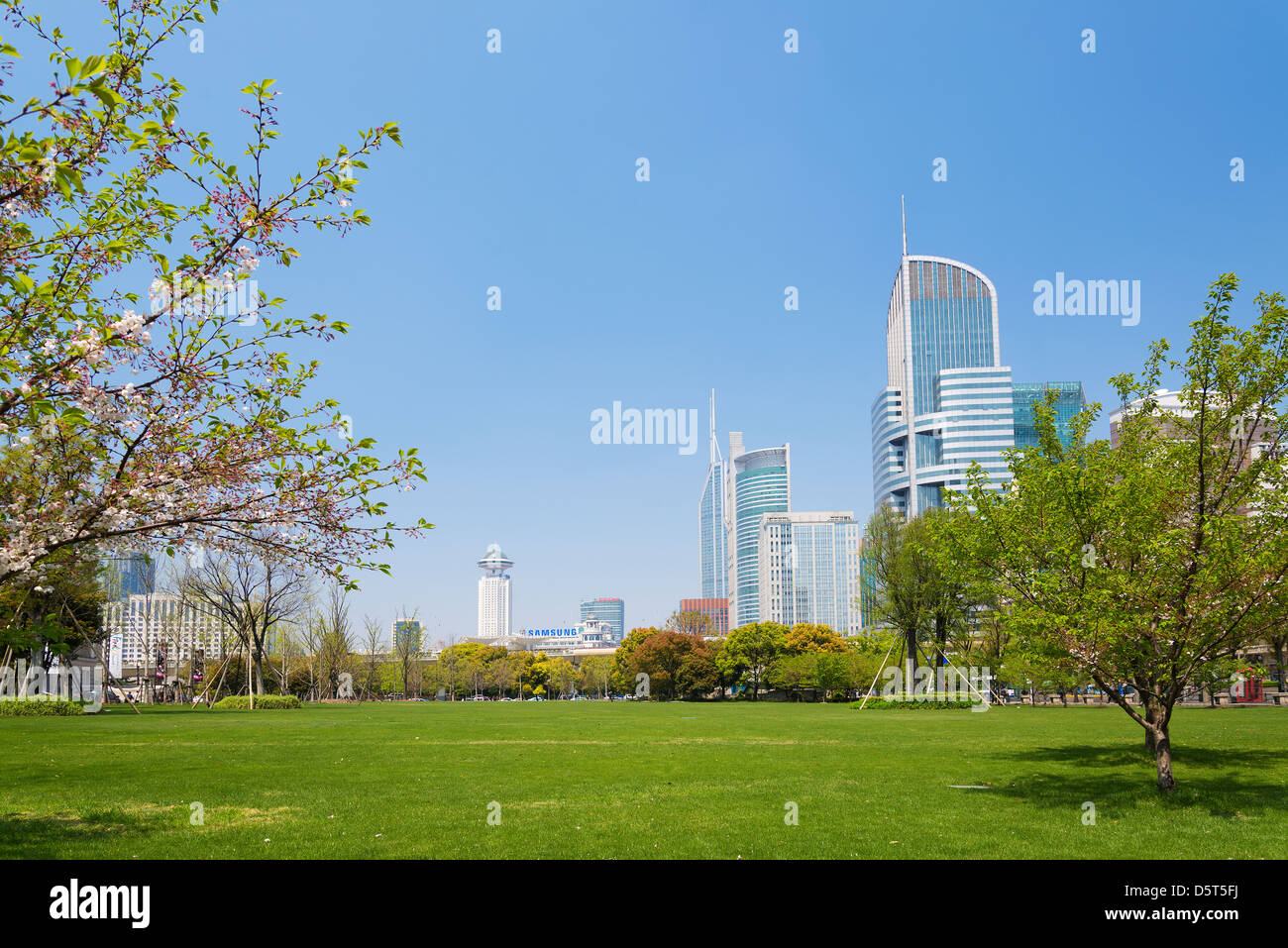 view of central shanghai in china Stock Photo