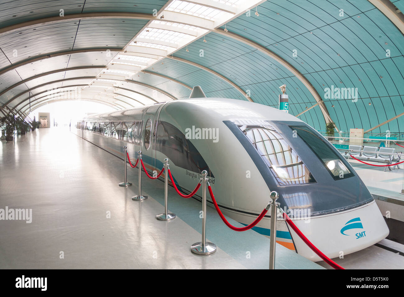 maglev train in shanghai china Stock Photo