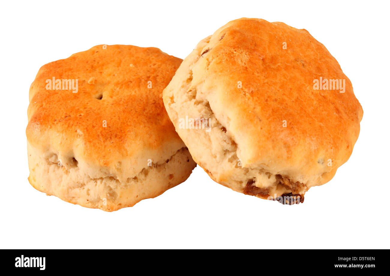FRUIT SCONES CUT OUT Stock Photo