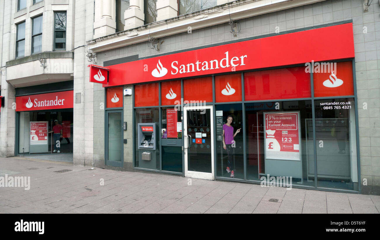 Sanrtander Bank Building Society exterior with image of athlete Jessica ...