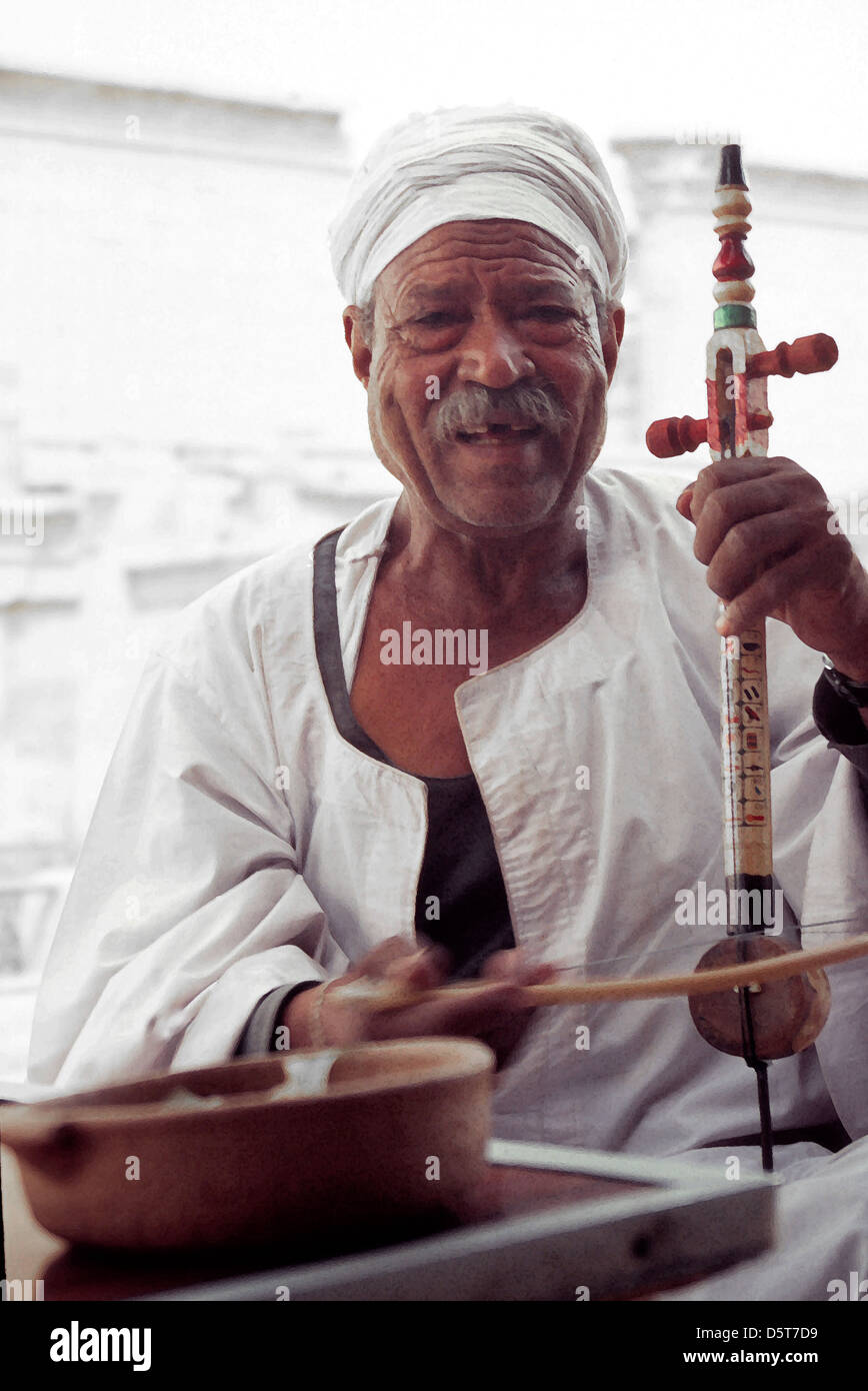 Musician in Egypt Stock Photo Alamy