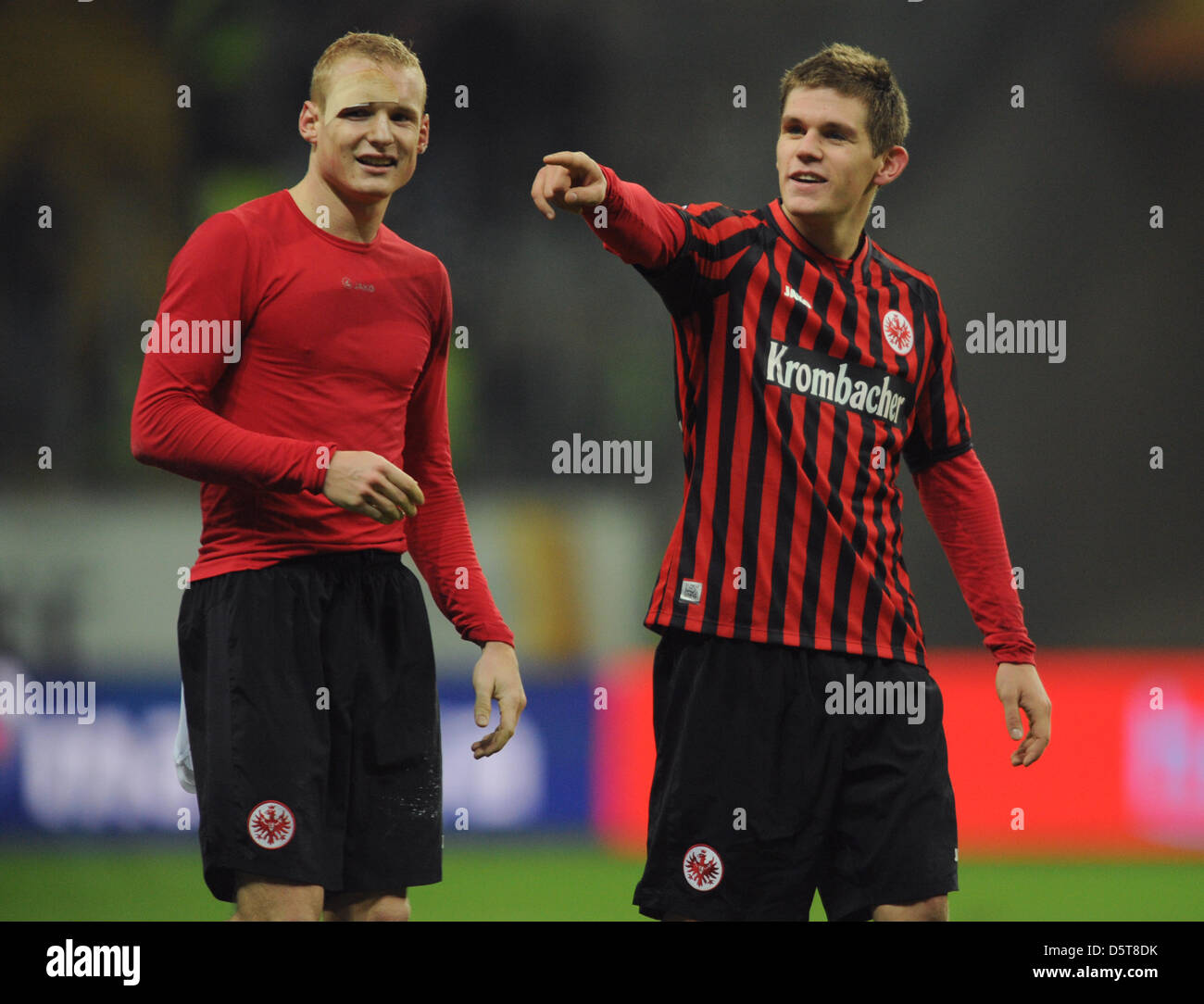 Sebastian Rode Frankfurt's Sebastian Rode (L) and Sebastian Jung celebrate the 4-2 ...