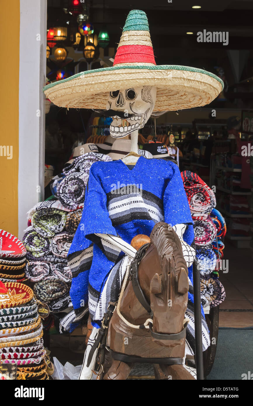 Skeleton On Horseback Mexico Stock Photo Alamy