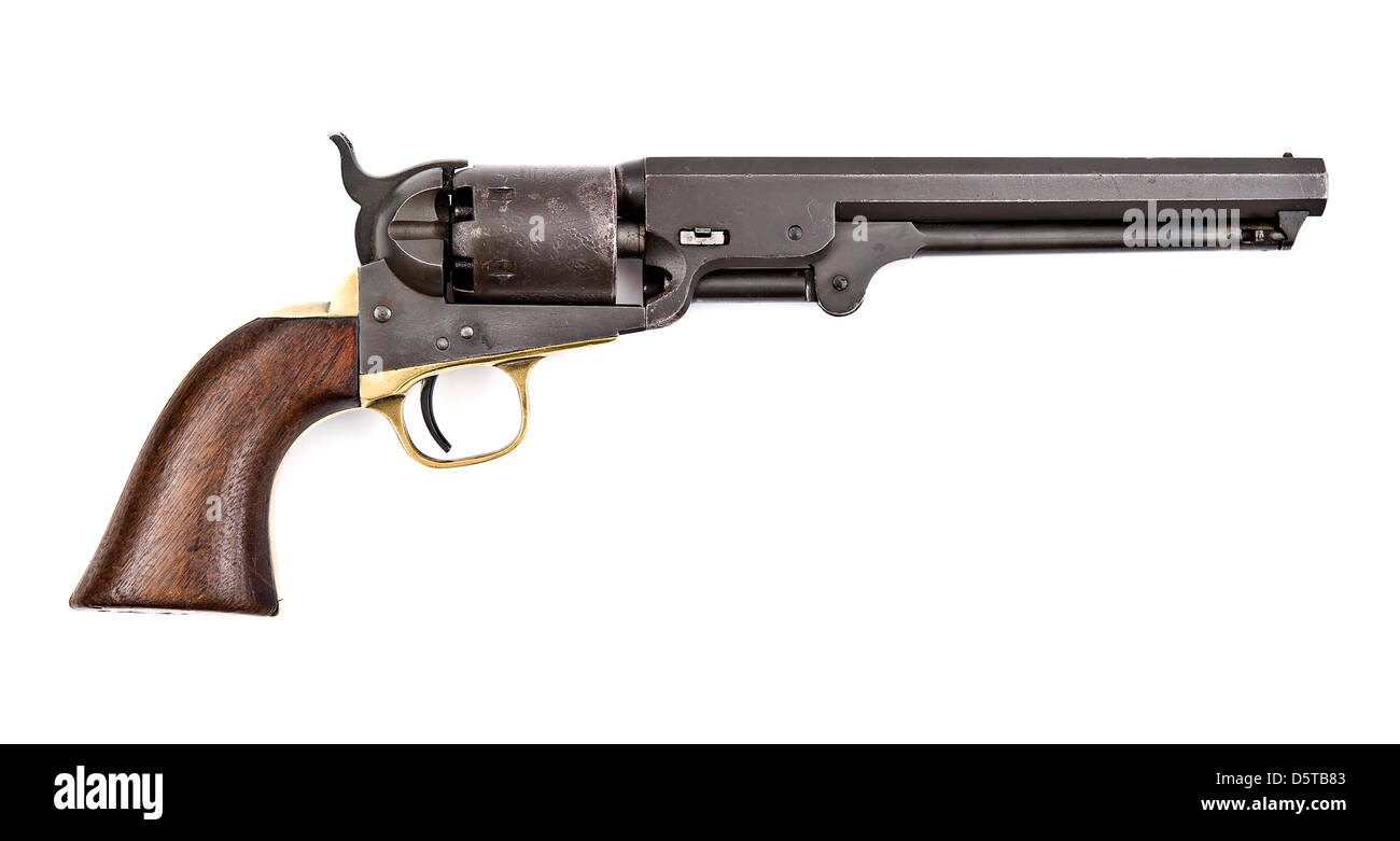 American Colt 1851 Navy Revolver Stock Photo