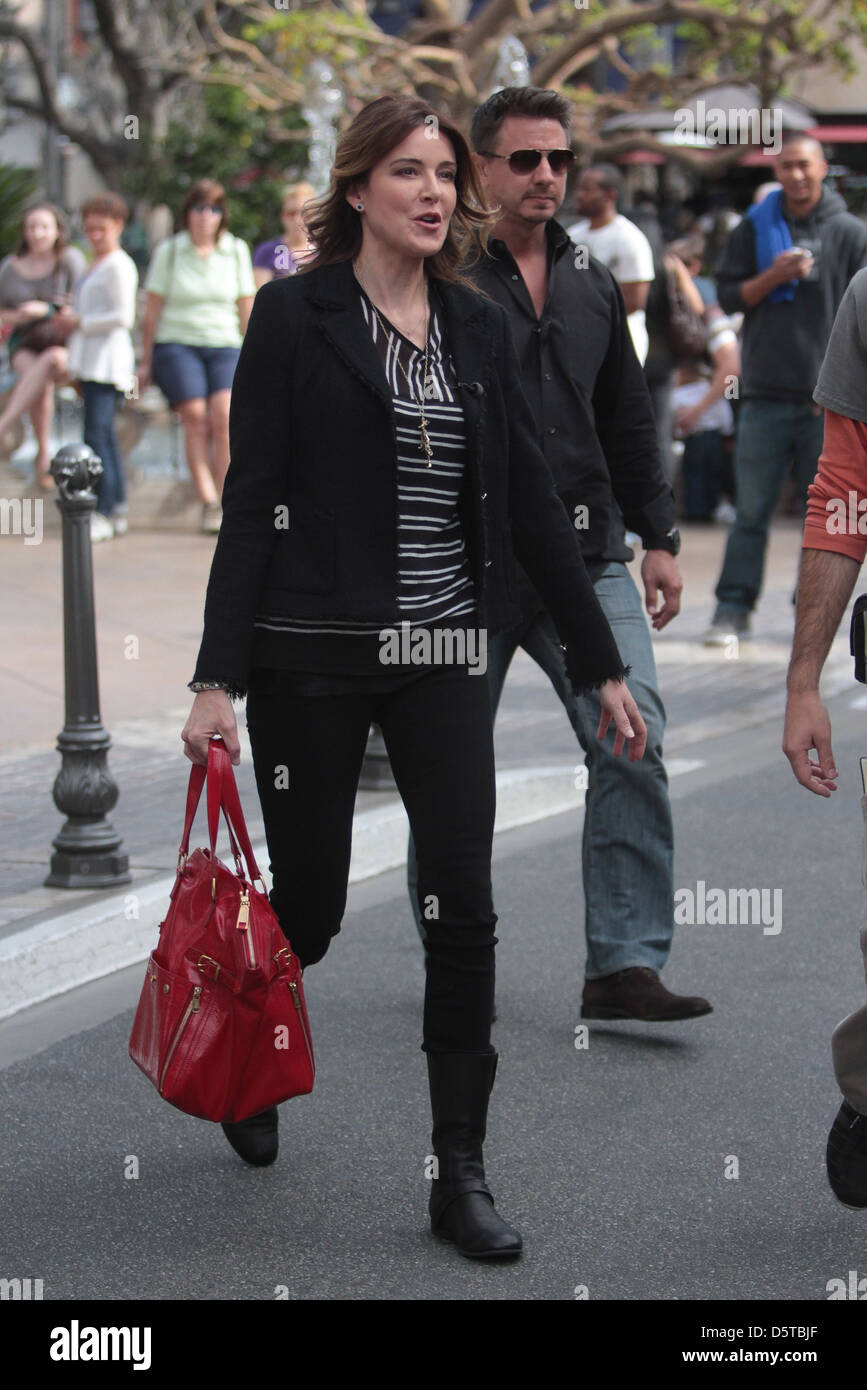 Christa Miller at The Grove to appear on the Entertainment News Programme 'Extra' Los Angeles, California Stock Photo