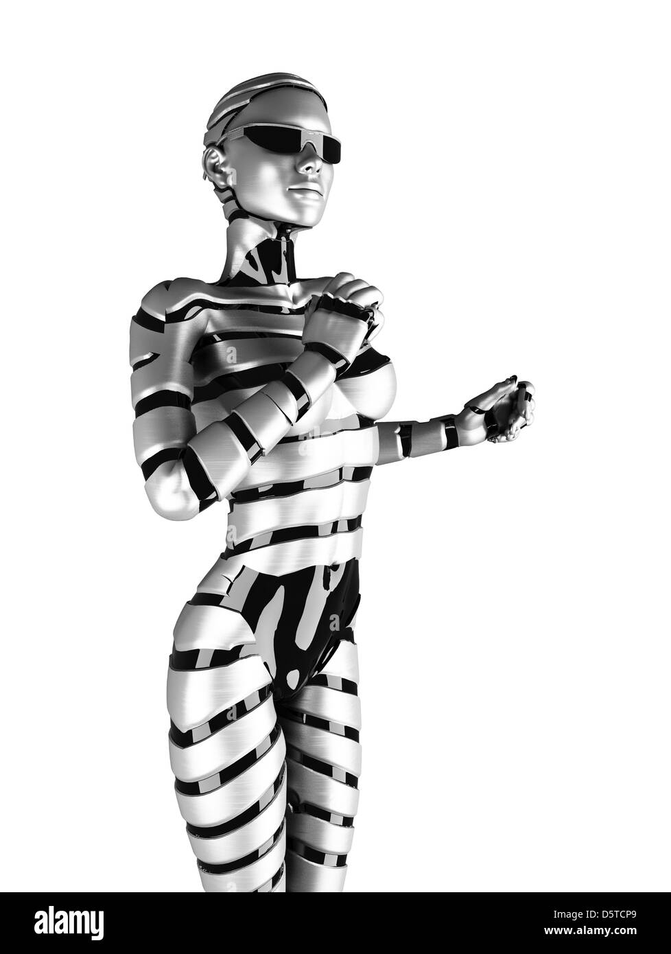 robot woman Stock Photo